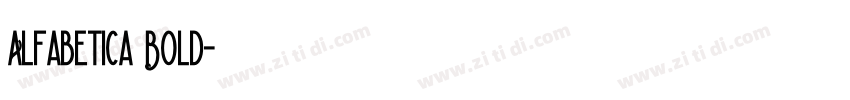 Alfabetica Bold字体转换